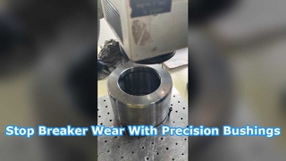Hydraulic breaker bushing precision marking｜Hydraulic parts production process